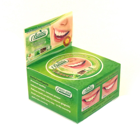 Зубная паста растительная Green Herbal, 25 гр, ISME Rasyan