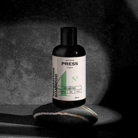 Шампунь освежающий для волос №4 бессульфатный парфюмированный, 300 мл, Press Gurwitz